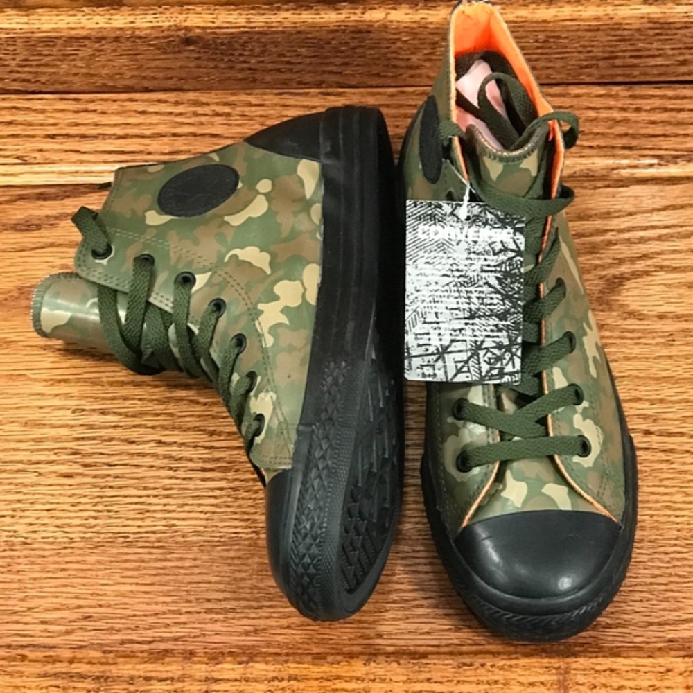 Converse Chuck Taylor All Star Rubber Hi Camo Shoes 651679C Size Junior 6 - Picture 5 of 8